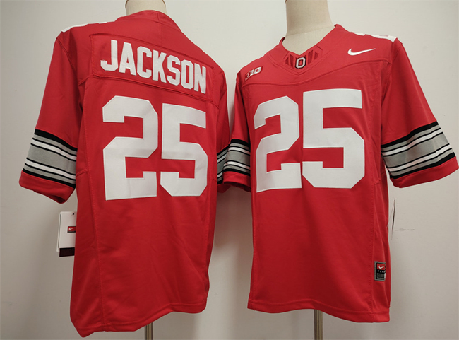Men's Ohio State Buckeyes #25 Lamar Bo Jackson Red 2026 F.U.S.E. Limited Stitched Jersey