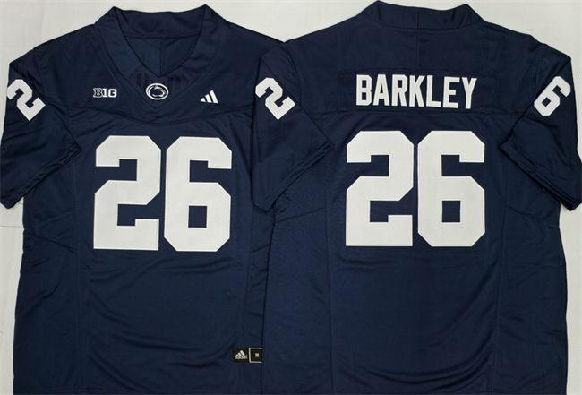 Men's Penn State Nittany Lions #26 Saquon Barkley Navy F.U.S.E. Stitched Jersey