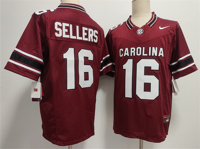 Men's South Carolina Fighting Gamecocks #16 LaNorris Sellers Garnet 2026 F.U.S.E. Stitched Jersey