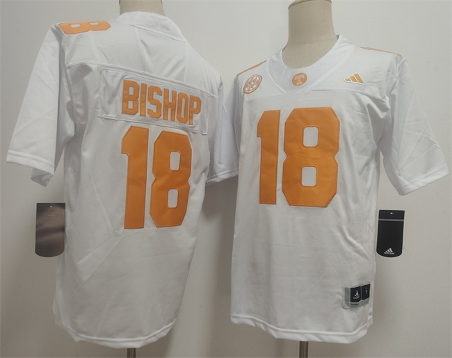 Men's Tennessee Volunteers #18 Desean Bishop White 2026 F.U.S.E. Stitched Jersey