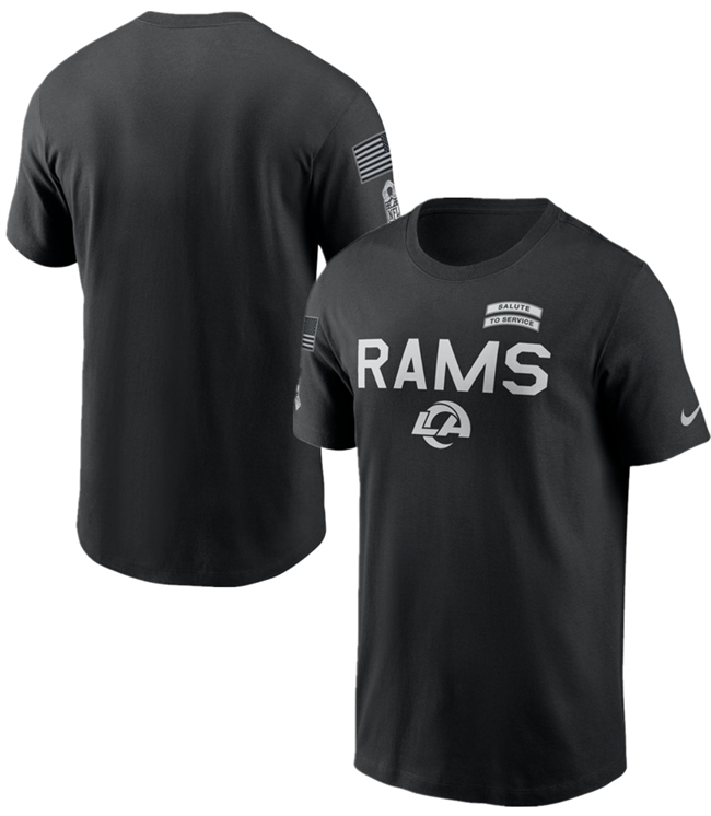Men's Los Angeles Rams Black 2026 Salute to Service Sideline Dri-FIT T-Shirt