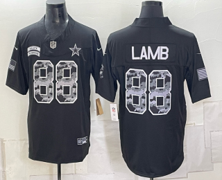 Men's Dallas Cowboys #88 CeeDee Lamb Black F.U.S.E. 2026 Salute to Service Limited Stitched Football Jerseys
