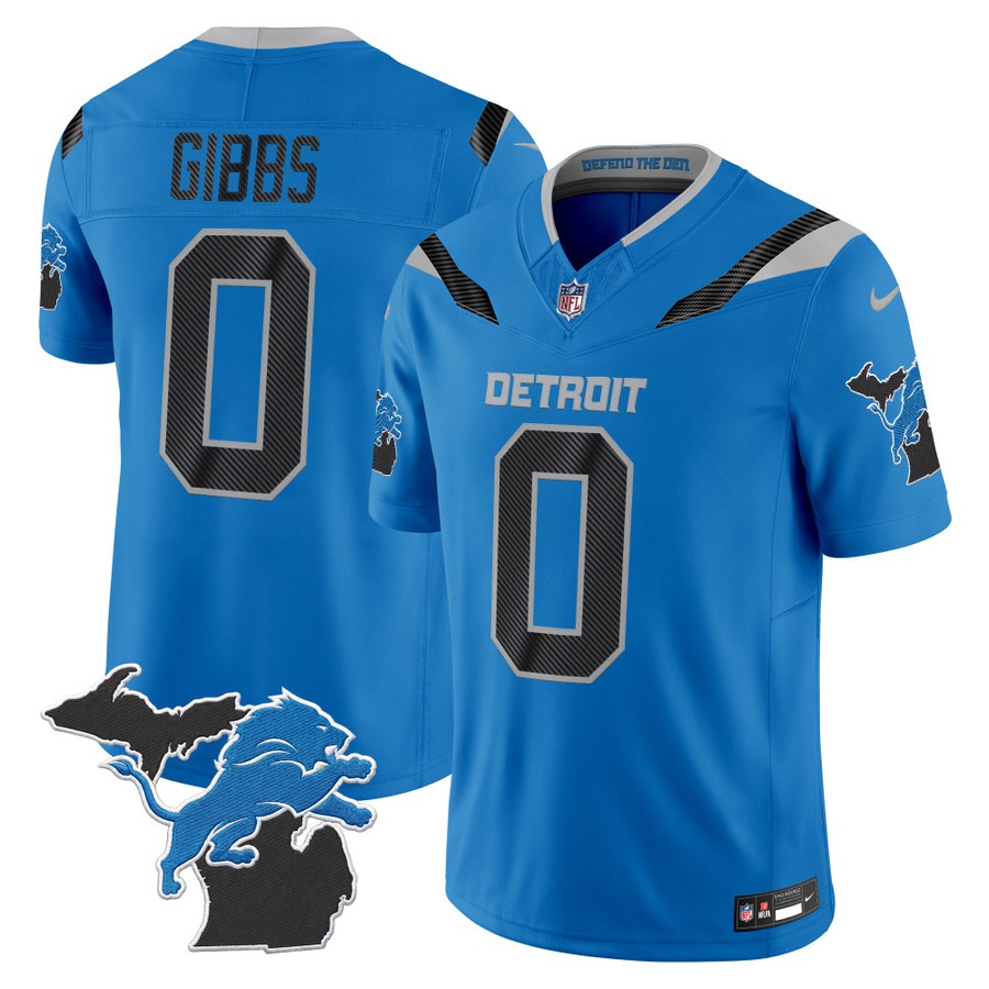Men & Women & Youth Detroit Lions #0 Blue 2026 Rivalries Vapor Limited Jersey - Michigan Patch - All Stitched