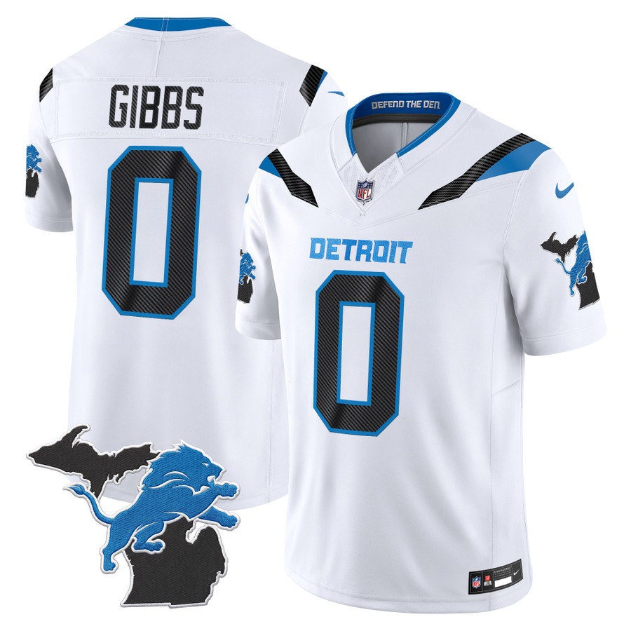 Men & Women & Youth Detroit Lions #0 Jared Goff White 2026 Rivalries Vapor Limited Jersey - Michigan Patch - All Stitched