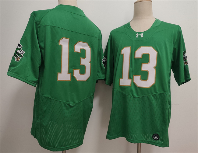 Men's Notre Dame Fighting Irish #13 CJ Carr Green 2026  Limited Stitched Jersey