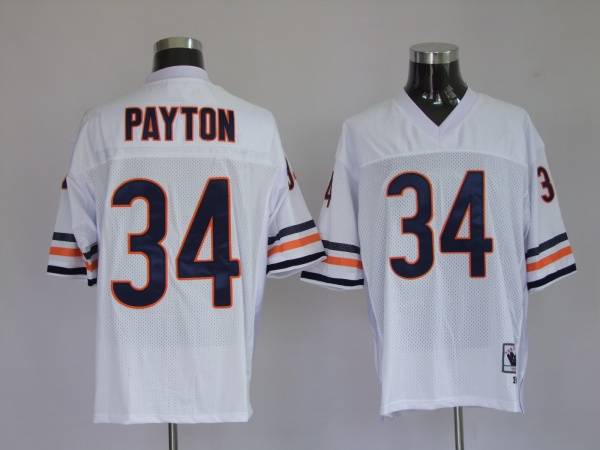 Men's Chicago Bears Active Player Custom White Throwback Stitched Football Jersey