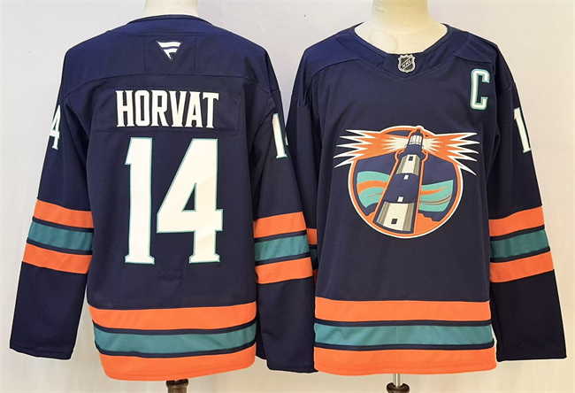 Men's New York Islanders #14 Bo Horvat Navy 2026 With C Patch Stitched Hockey Jersey
