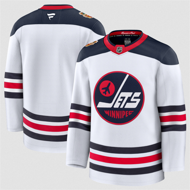 Men's Winnipeg Jets Blank White 2026 Home Stitched Hockey Jersey