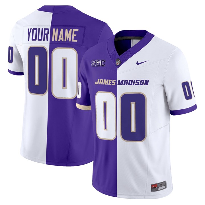 Men's James Madison Dukes Custom Split F.U.S.E. Vapor Limtied Stitched Jersey