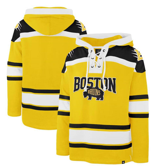 Men's Boston Bruins 2026 Gold Superior Lacer Hoodie