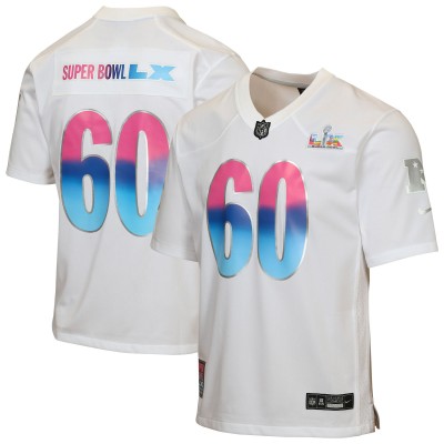 Youth Super Bowl LX White Nike Game Stitched Jersey