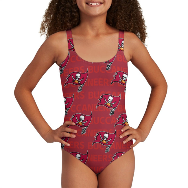 Youth Tampa Bay Buccaneers Bodysuit Comfortable Swimwear Beachwear Bathing 001(Pls check description for details)