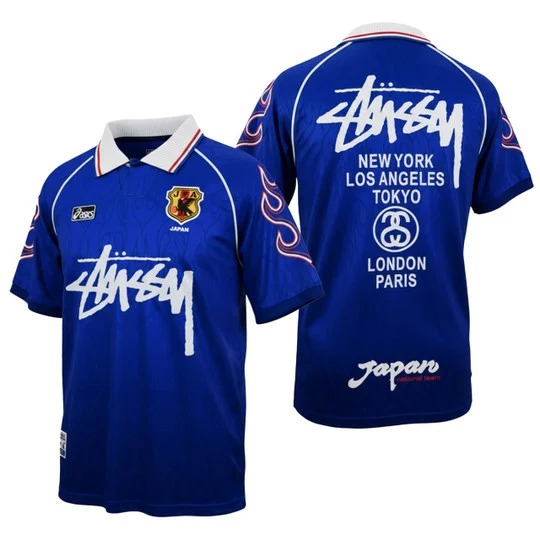Men's Stussy x Japan National Team Retro Sublimated Soccer Jersey