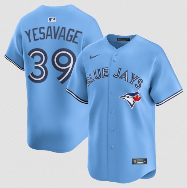 Men's Toronto Blue Jays #39 Trey Yesavage Blue 2026 Limited Stitched Baseball Jersey