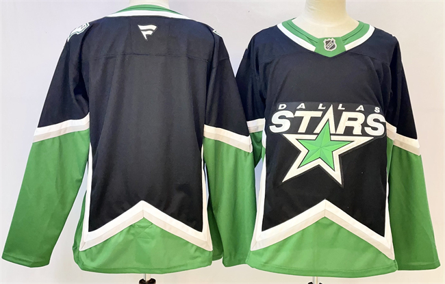 Men's Dallas Stars Blank Black 2025-26 Alternate Stitched Hockey Jersey