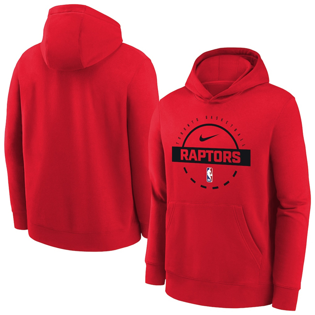 Men's Toronto Raptors Red 2025-26 Practice Club Pullover Hoodie