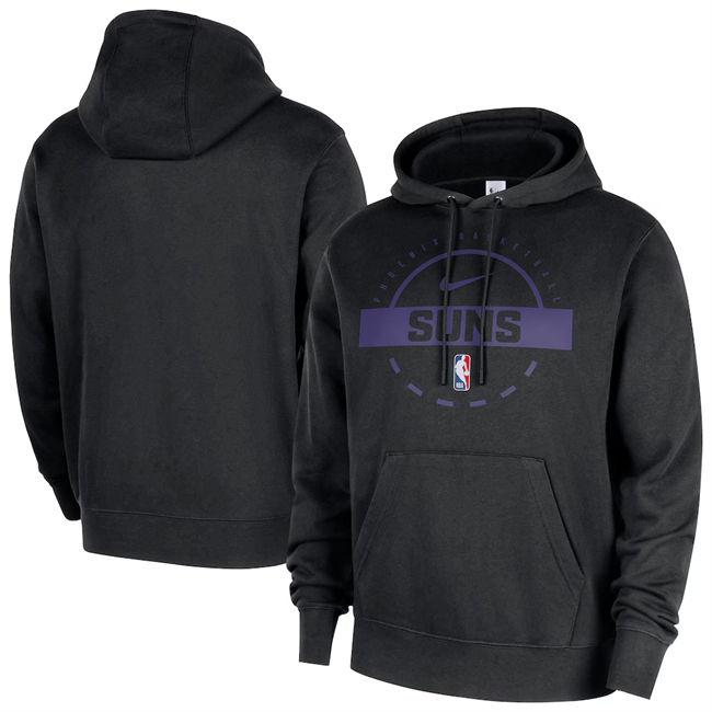 Men's Phoenix Suns Black 2025-26 Practice Club Pullover Hoodie