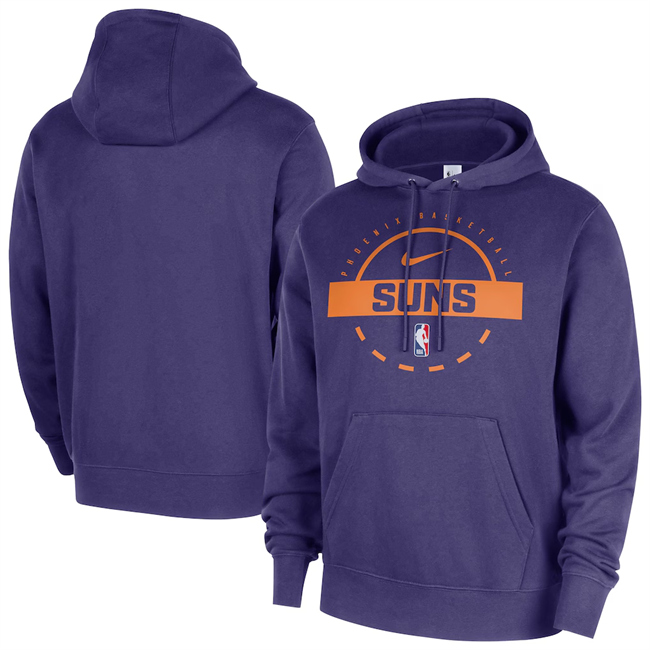 Men's Phoenix Suns Purple 2025-26 Practice Club Pullover Hoodies