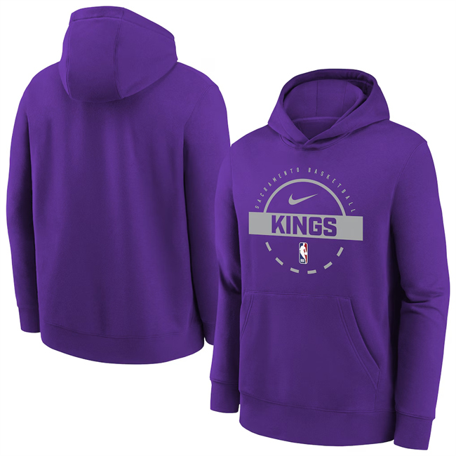 Men's Sacramento Kings Purple 2025-26 Practice Club Pullover Hoodie