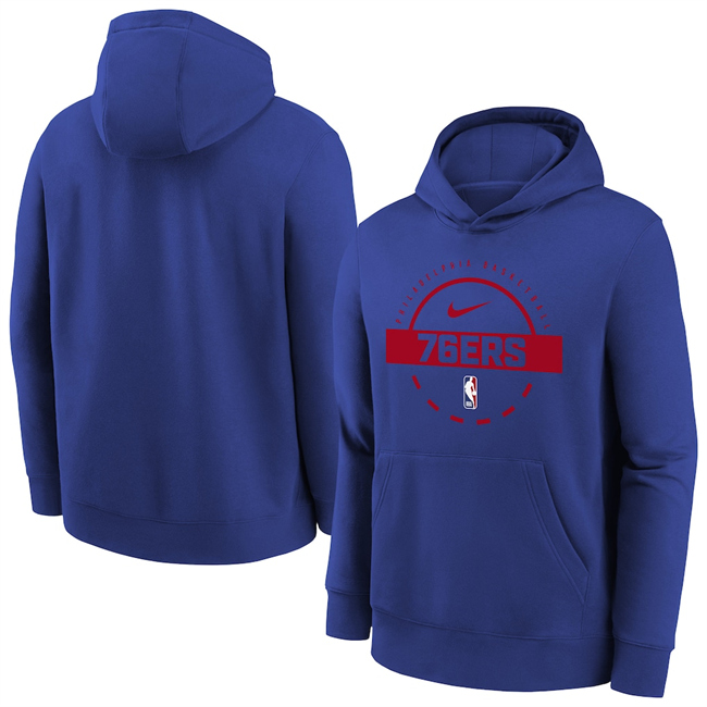 Men's Philadelphia 76ers Royal 2025-26 Practice Club Pullover Hoodie