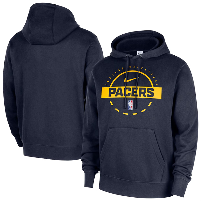 Men's Indiana Pacers Navy 2025-26 Practice Club Pullover Hoodie