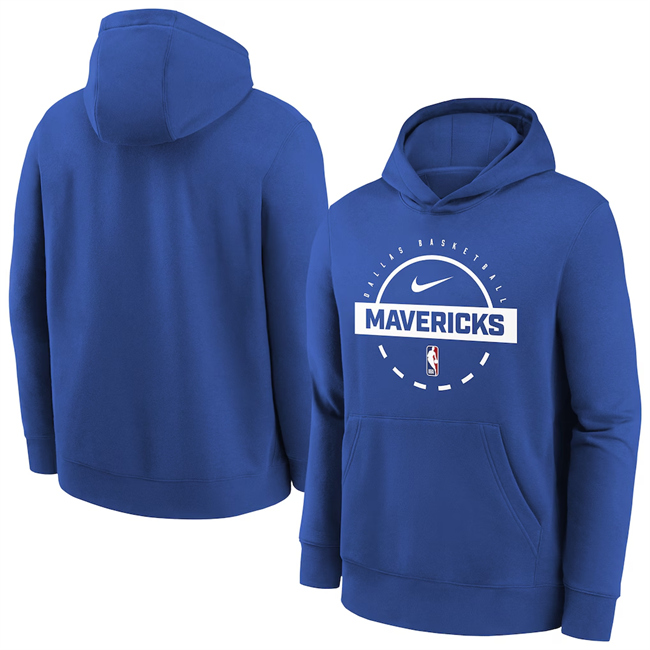 Men's Dallas Mavericks Royal 2025-26 Practice Club Pullover Hoodie