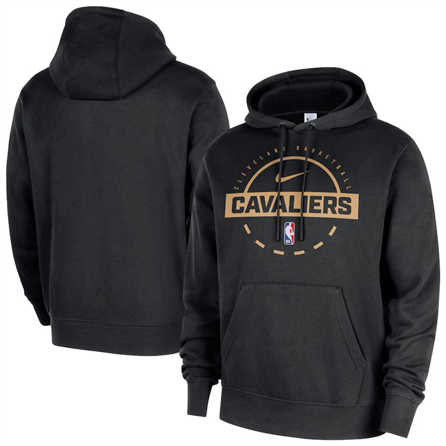 Men's Cleveland Cavaliers Black 2025-26 Practice Club Pullover Hoodie