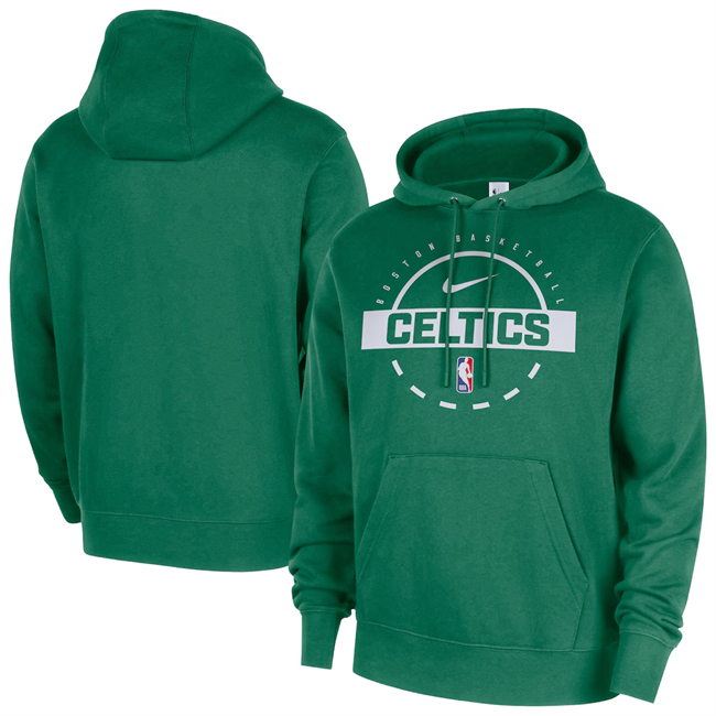 Men's Boston Celtics Green 2025-26 Practice Club Pullover Hoodie