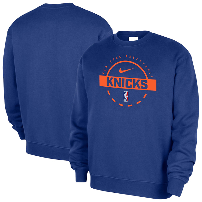 Men's New York Knicks Royal 2025-26 Practice Club Sweatshirt