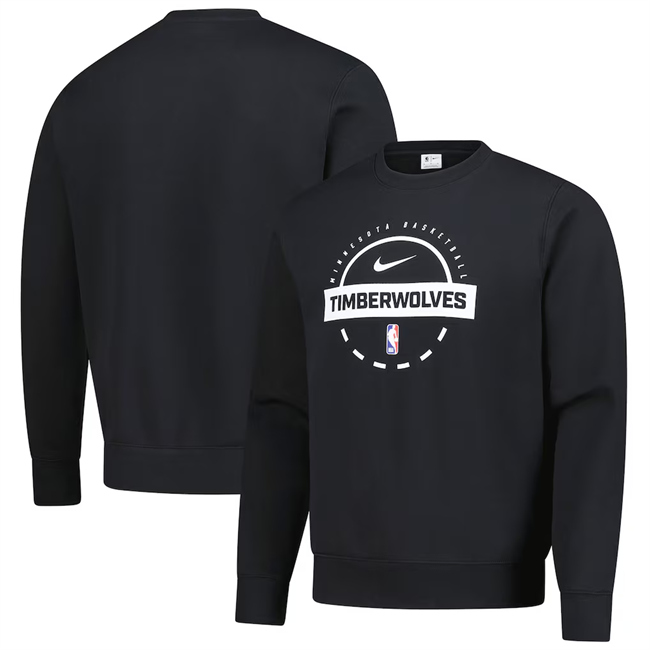 Men's Minnesota Timberwolves Black 2025-26 Practice Club Sweatshirt
