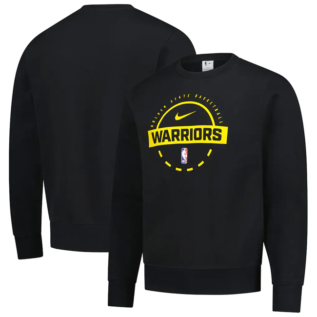 Men's Golden State Warriors Black 2025-26 Practice Club Sweatshirt