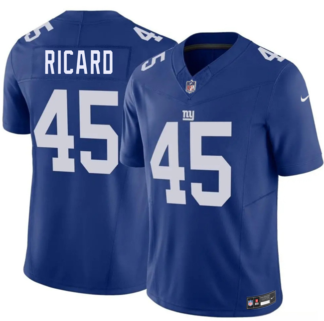 Men's New York Giants #45 Patrick Ricard Blue 2026 F.U.S.E. Vapor Untouchable Limited Stitched Jersey