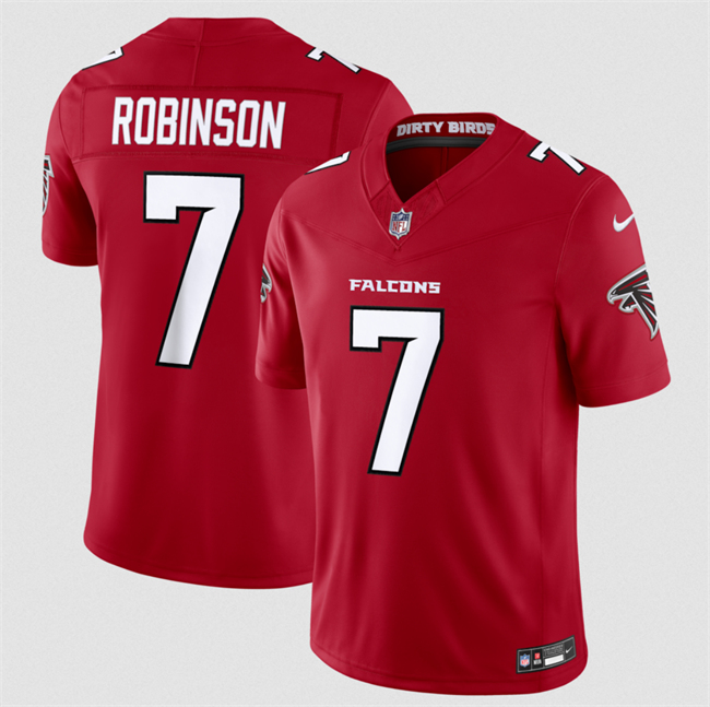 Men's Atlanta Falcons #7 Bijan Robinson Red 2026 New F.U.S.E. Vapor Untouchable Limited Stitched Football Jersey