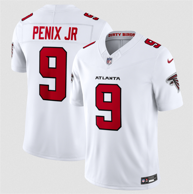 Men's Atlanta Falcons #9 Michael Penix Jr. White 2026 New F.U.S.E. Vapor Untouchable Limited Stitched Football Jersey