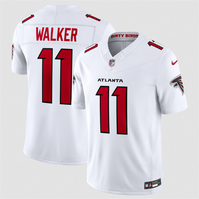 Men's Atlanta Falcons #11 Jalon Walker White 2026 New F.U.S.E. Vapor Untouchable Limited Stitched Football Jersey