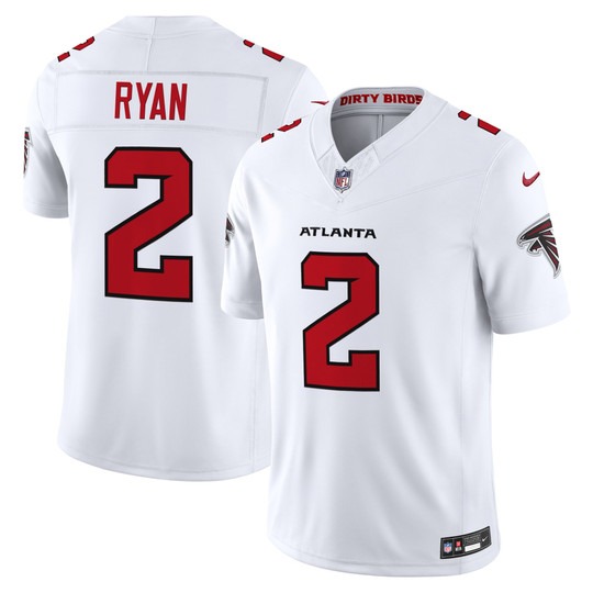 Men's Atlanta Falcons #2 Matt Ryan White 2026 New F.U.S.E. Vapor Untouchable Limited Stitched Football Jersey