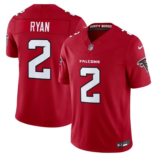Men's Atlanta Falcons #2 Matt Ryan Red 2026 New F.U.S.E. Vapor Untouchable Limited Stitched Football Jersey