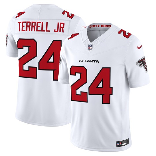 Men's Atlanta Falcons #24 A.J. Terrell White 2026 New F.U.S.E. Vapor Untouchable Limited Stitched Football Jersey
