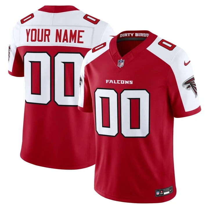 Men's Atlanta Falcons Active Player Custom Red White Alternate 2026 New F.U.S.E. Vapor Untouchable Limited Stitched Football Jersey
