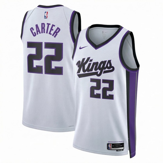 Men's Sacramento Kings #22 Devin Carter White 2026 Stitched Jersey