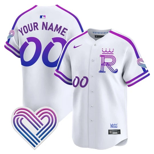 Men's & Women's & Youth Kansas City Royals Custom White 2026 City Connect Limited Stitched Jersey