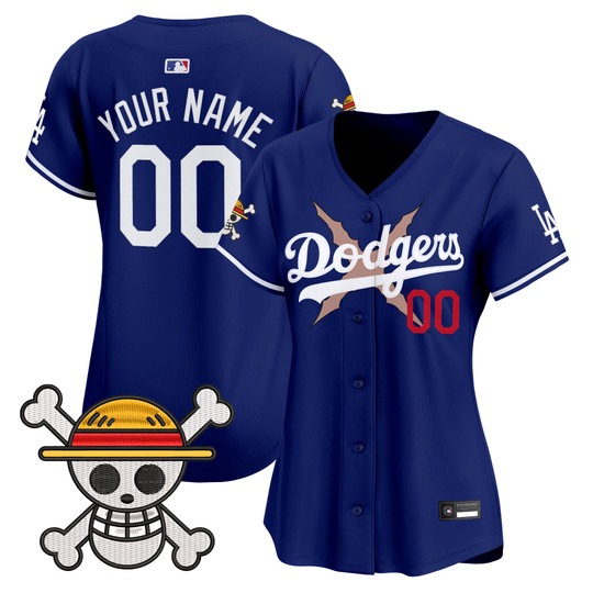 Women's Los Angeles Dodgers Active Player Custom Royal x One Piece 2025 Vapor Premier Limited Stitched Baseball Jersey