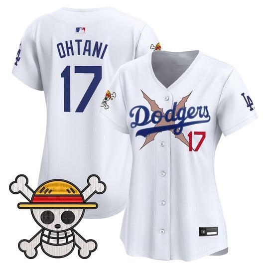 Women's Los Angeles Dodgers #17 Shohei Ohtani White x One Piece 2025 Vapor Premier Limited Stitched Baseball Jersey