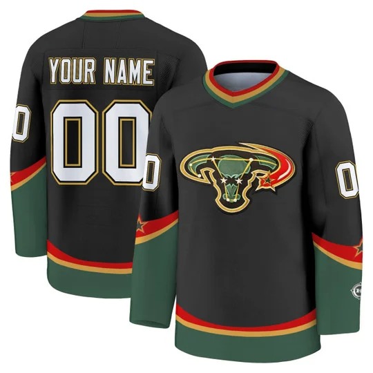 Men's Dallas Stars Custom Black Stitched Jersey