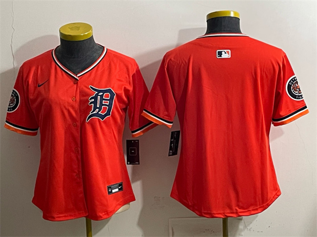 Youth Detroit Tigers Blank Orange 2026 Alternate Vapor Premier Limited Stitched Baseball Jersey