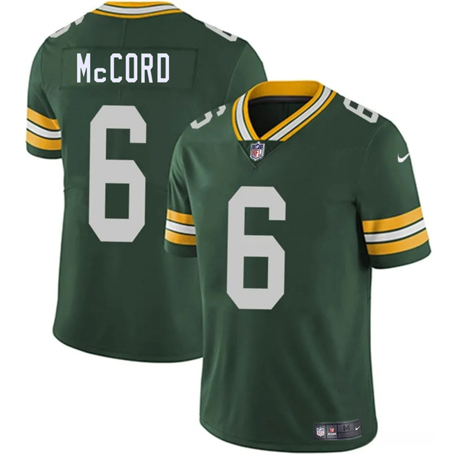 Men's Green Bay Packers #6 Kyle McCord Green 2026 Vapor Untouchable Limited Stitched Football Jersey