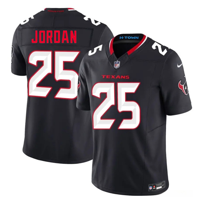 Men's Houston Texans #25 Jawhar Jordan Navy 2nd Alternate 2026 F.U.S.E. Vapor Limited Stitched Football Jersey