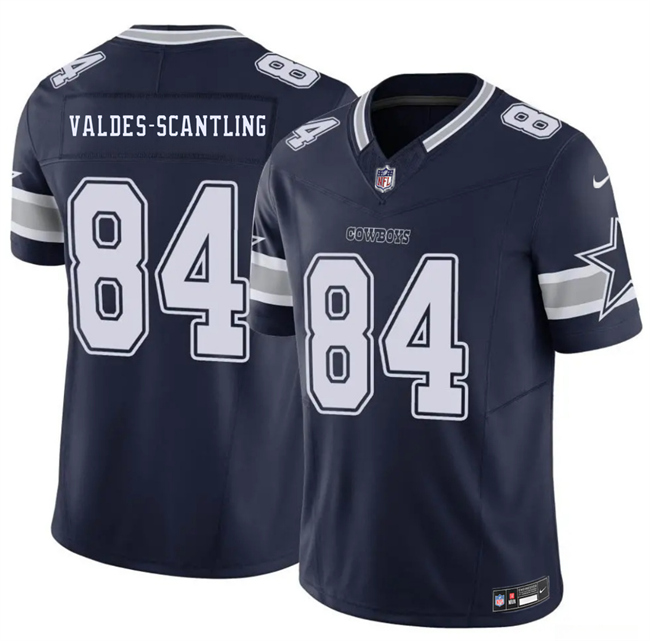 Men's Dallas Cowboys #84 Marquez Valdes-Scantling Navy 2026 F.U.S.E Vapor Untouchable Limited Stitched Football Jersey