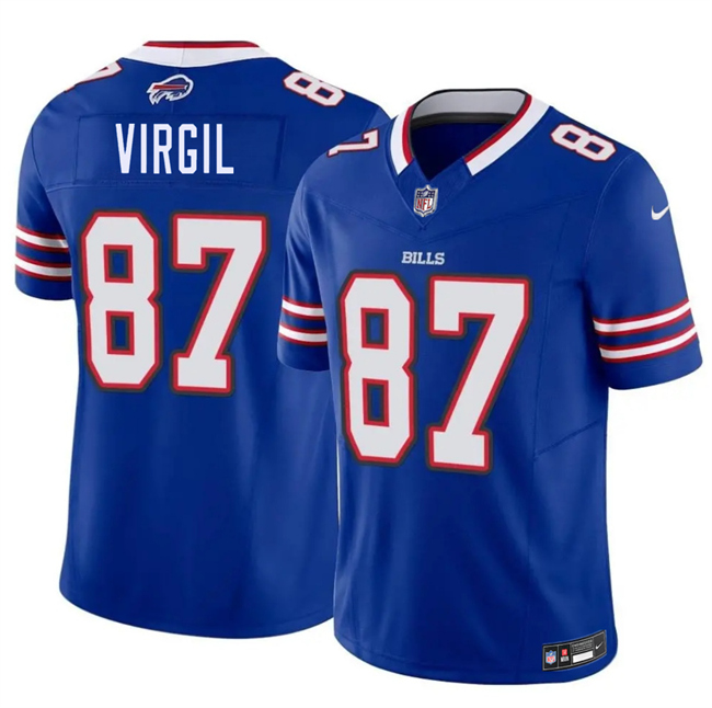 Men's Buffalo Bills #87 Jalen Virgil Blue 2026 F.U.S.E. Vapor Untouchable Limited Stitched Football Jersey