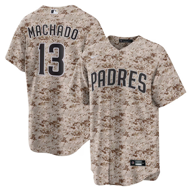 Men's San Diego Padres ACTIVE PLAYER Custom Camo Stitched Baseball Jersey